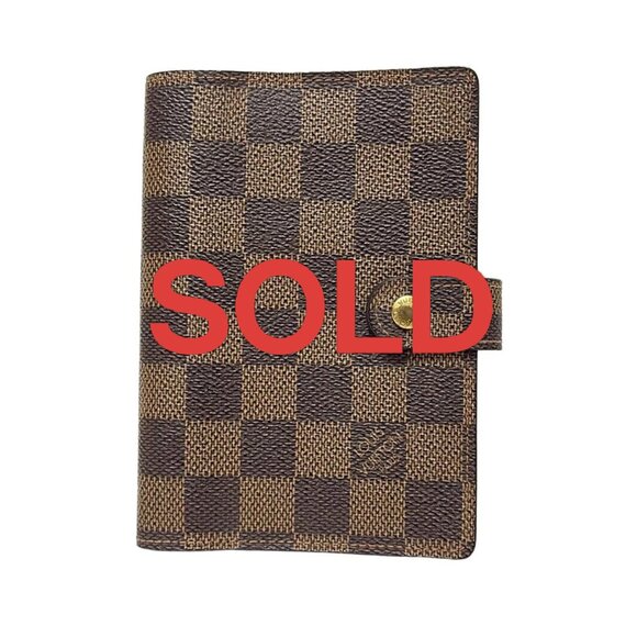 LOUIS VUITTON Agenda PM Ebene Damier - Agenda Damier Canvas 176-070825 - Picture 1 of 4